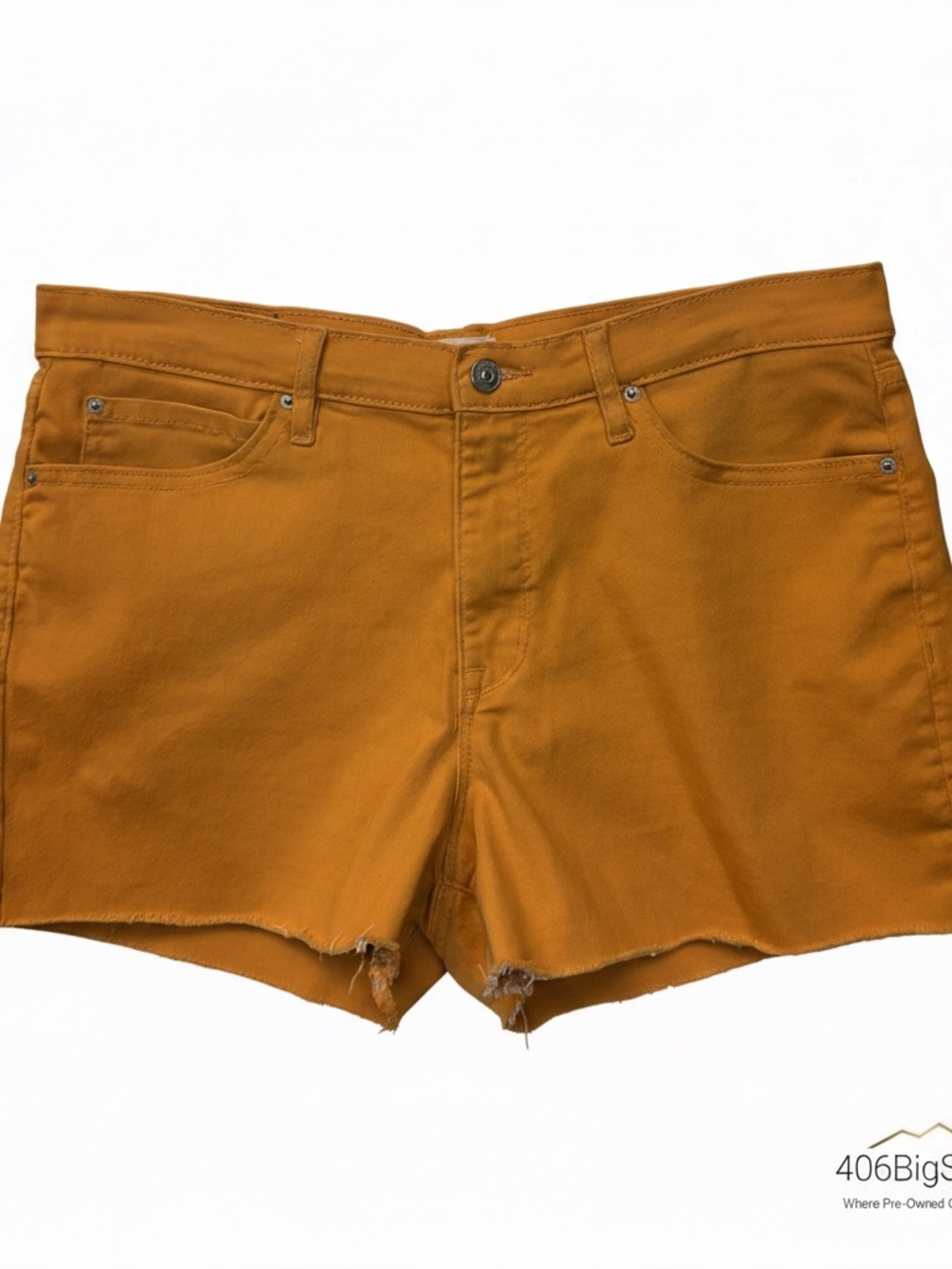 Nicole Miller Mustard Cutoff Jean Shorts